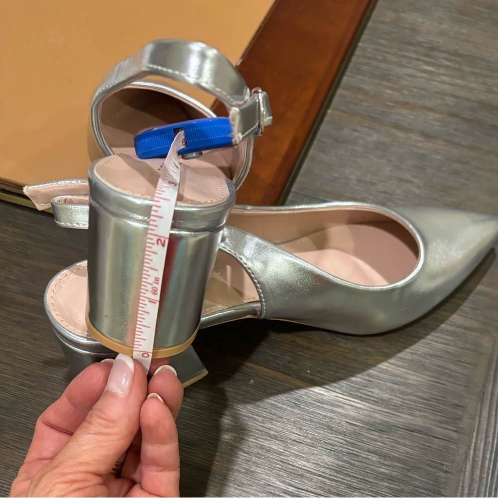 Silver Pumps - image 4